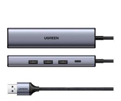 Akcesoria UGREEN USB 3.0 - 3 x USB / Ethernet / USB-C PD 6957303865543